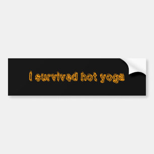 Pegatina Para Coche Sobreviví yoga caliente