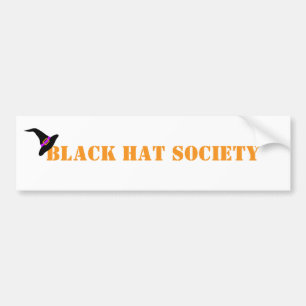 Pegatina Para Coche Sociedad Black Hat Halloween