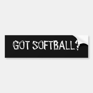 Pegatina Para Coche ¿Softball conseguido?