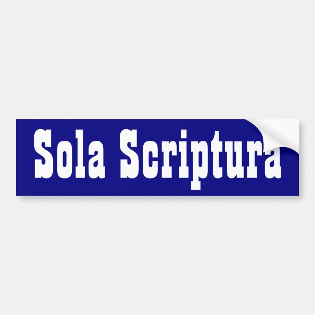 Pegatina Para Coche Sola Scriptura (Frente)