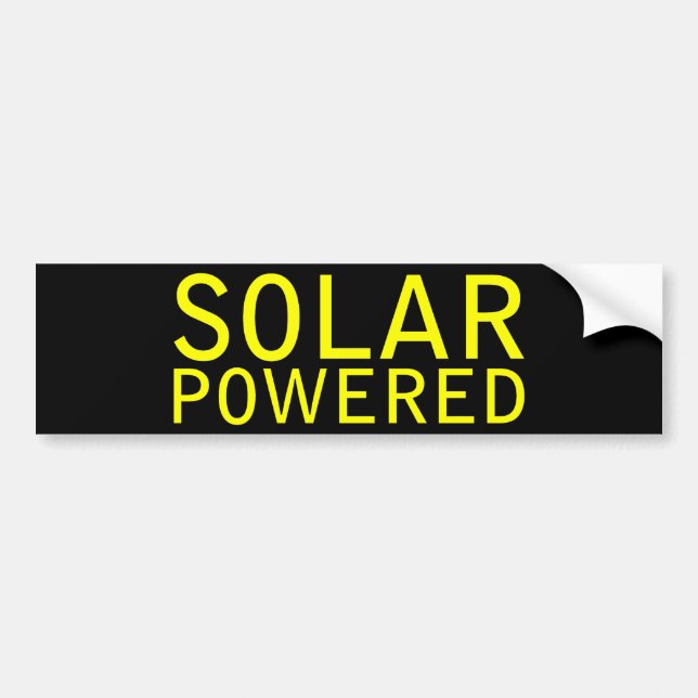 Pegatina Para Coche solar accionado (Frente)