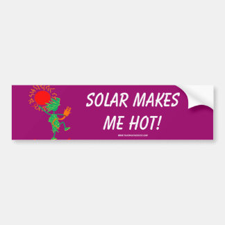 Pegatina Para Coche ¡Solar me hace caliente!