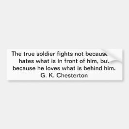 Pegatina Para Coche Soldado verdadero