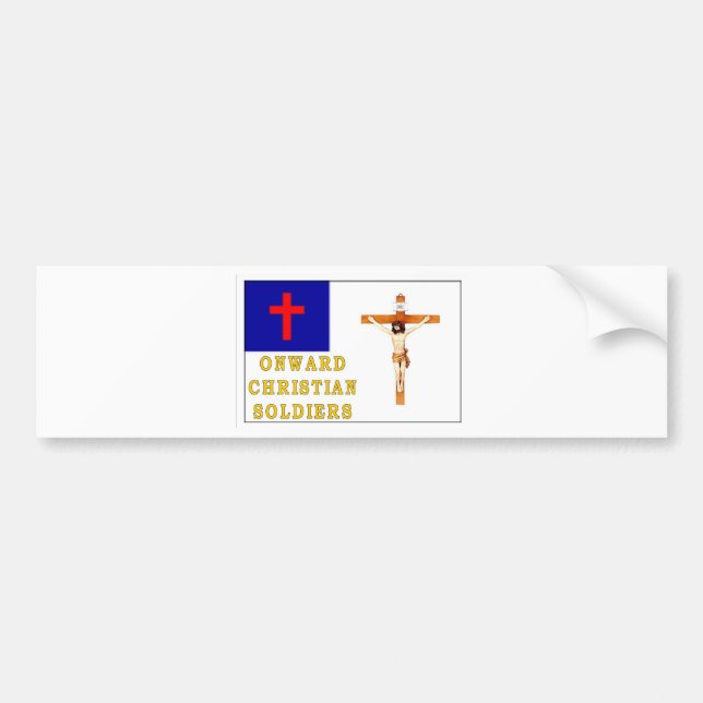 PEGATINA PARA COCHE SOLDADOS CRISTIANOS (Frente)