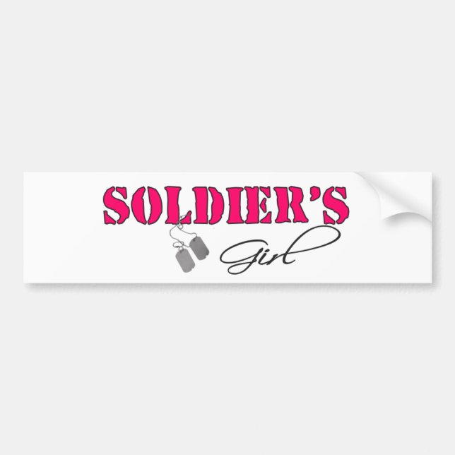 Pegatina Para Coche SoldiersGirl (Frente)