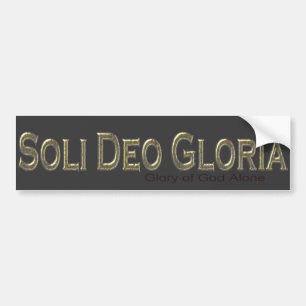Pegatina Para Coche Soli Deo Gloria