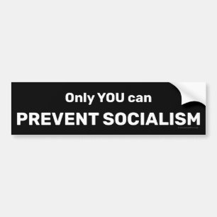 Pegatina Para Coche Sólo Se Puede Evitar Que El Socialismo Estance