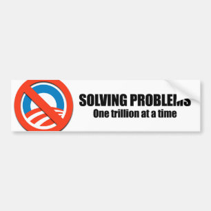 Pegatina Para Coche Solucionando problemas, un trillón a la vez