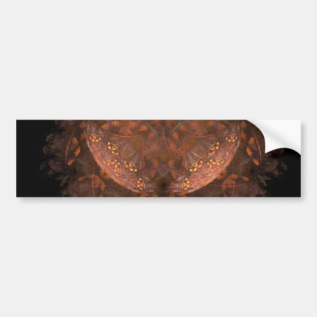 Pegatina Para Coche Sombreado de cobre dorado (Frente)