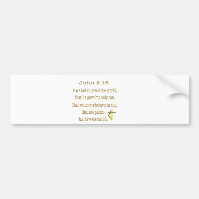 Pegatina Para Coche Sombrero del parachoques cristiano (Frente)