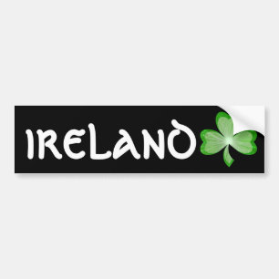 Pegatina Para Coche Sombrero negro Shamrock 'Ireland'