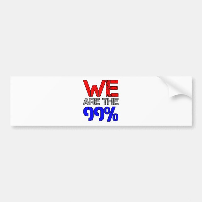 Pegatina Para Coche Somos los 99% (Frente)