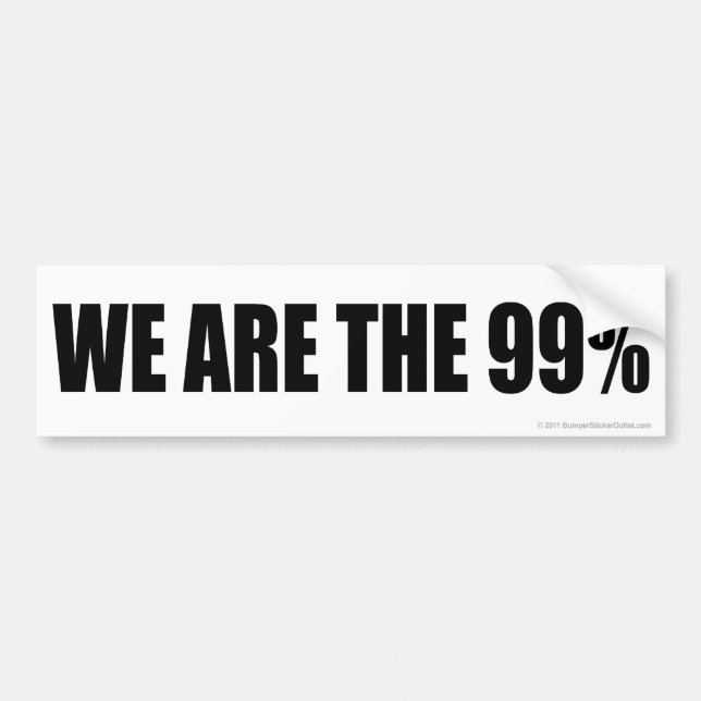 Pegatina Para Coche Somos los 99% (Frente)