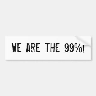 Pegatina Para Coche ¡Somos los 99%!