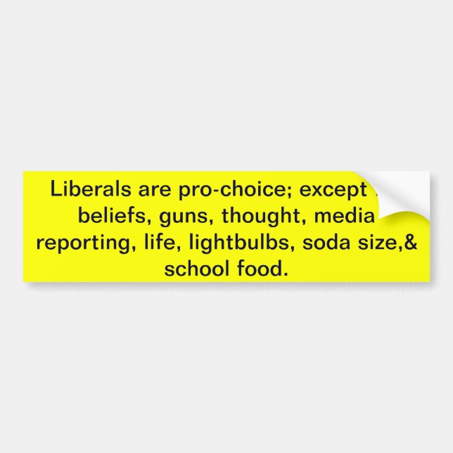 Pegatina Para Coche somos proabortistas; a excepción de creencias, (Frente)