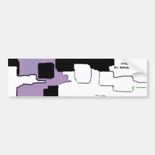 Pegatina Para Coche "Soñando en morado" arte geométrico