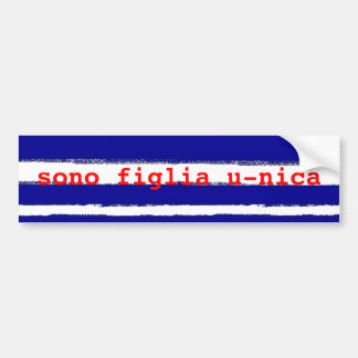 Pegatina Para Coche sono figlia u-nica