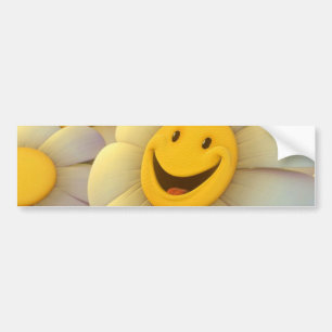 Pegatina Para Coche Sonrisa alegre de las flores