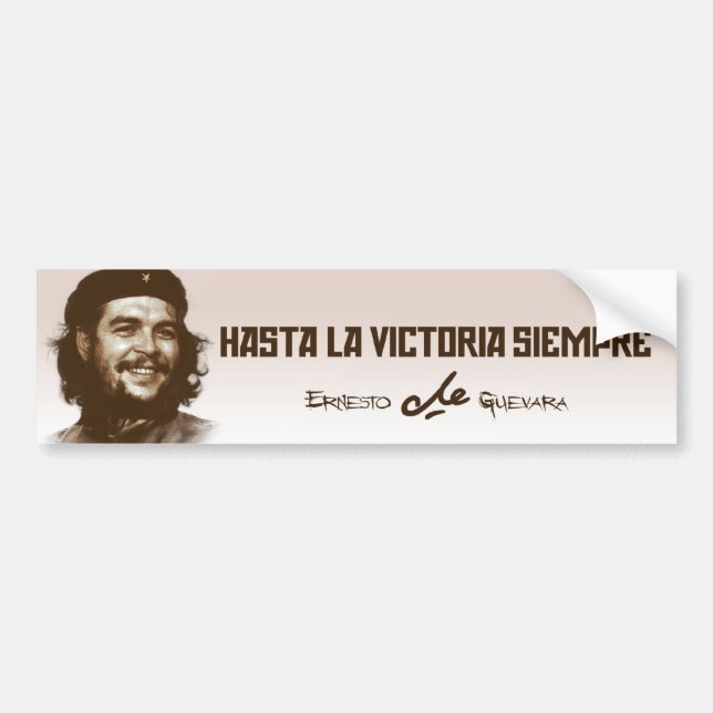 Pegatina Para Coche Sonrisa de Ernesto Che Guevara (Frente)