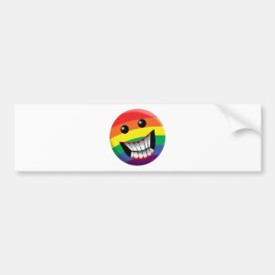 Pegatina Para Coche Sonrisa del arco iris