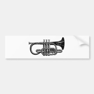 Pegatina Para Coche Sople su cuerno: Instrumento musical del cucurucho
