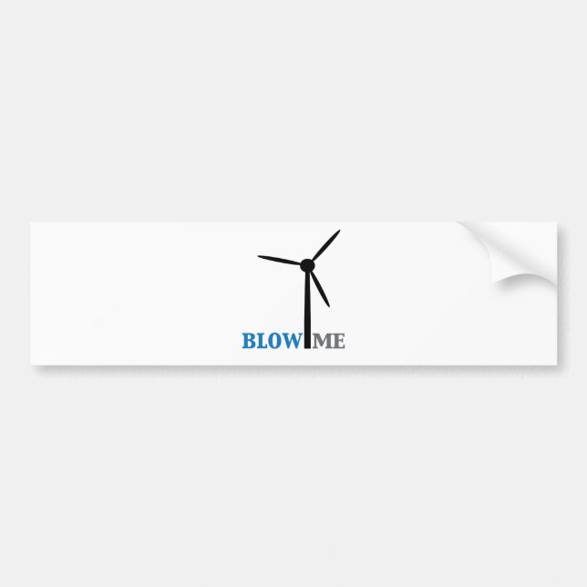 Pegatina Para Coche sópleme turbina de viento (Frente)
