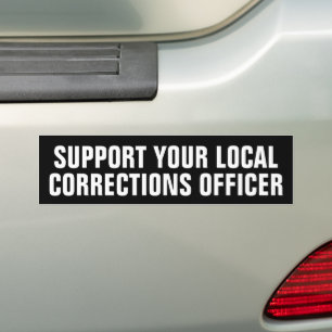 PEGATINA PARA COCHE SOPORTE A SU OFICIAL DE CORRECCIONES LOCAL