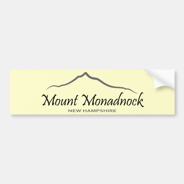 Pegatina Para Coche Soporte Monadnock (Frente)