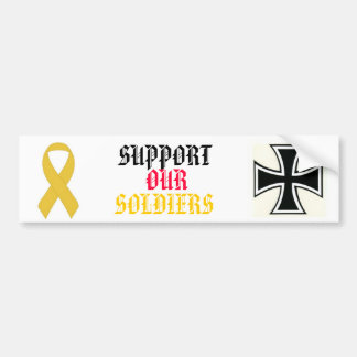 PEGATINA PARA COCHE SOPORTE OUR SOLDIERS