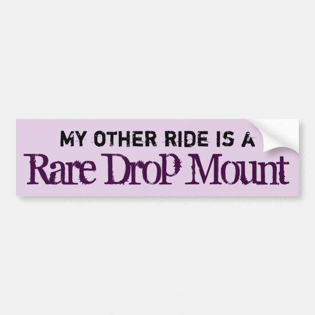 Pegatina Para Coche Soporte raro Bumpersticker del descenso (Frente)