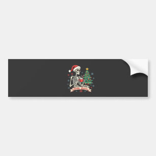 Pegatina Para Coche Sorta Merry Sorta Scary Spooky Skeleton Xmas