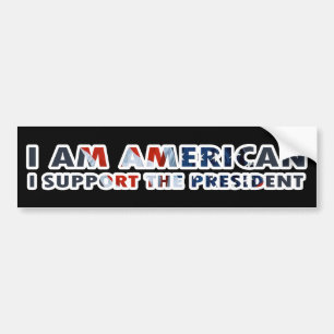 Pegatina Para Coche Soy americano yo apoyo al presidente
