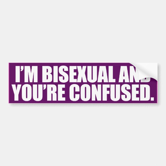 Pegatina Para Coche SOY BISEXUAL Y ESTÁS CONFUNDIDO -.png (Frente)