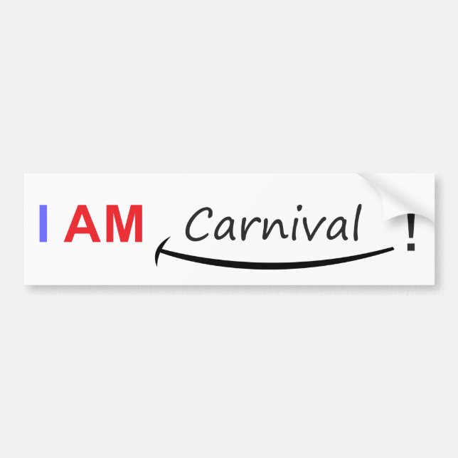 Pegatina Para Coche Soy carnaval (Frente)