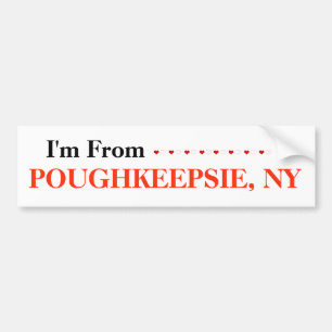 Pegatina Para Coche Soy de POUGHKEEPSIE, NY