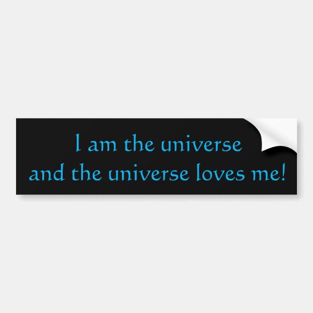 Pegatina Para Coche Soy El Universo (Frente)