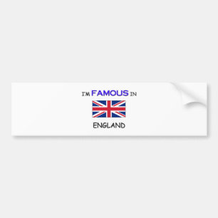 Pegatina Para Coche Soy famoso en INGLATERRA