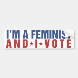 Pegatina Para Coche Soy feminista y voto