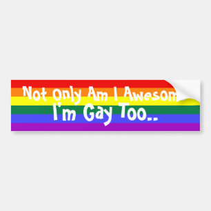 Pegatina Para Coche Soy Impresionante Y Gay