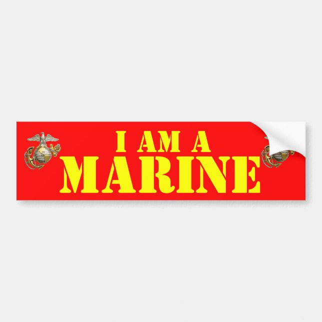 PEGATINA PARA COCHE SOY INFANTE DE MARINA (Frente)