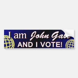 Pegatina Para Coche Soy Juan Galt - y voto