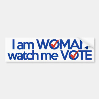 Pegatina Para Coche Soy MUJER me miro VOTAR