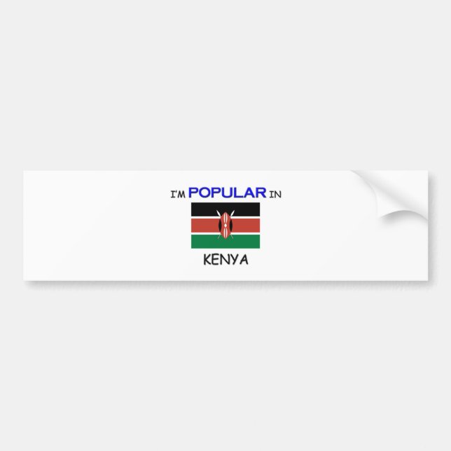 Pegatina Para Coche Soy popular en KENIA (Frente)