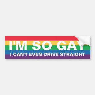Pegatina Para Coche Soy tan gay que ni siquiera puedo conducir directo
