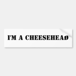 Pegatina Para Coche Soy un cheesehead
