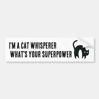 Pegatina Para Coche Soy un Domador de Gatos ¿Cuál es tu Superpoder Div
