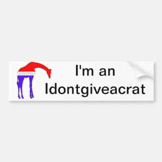 Pegatina Para Coche Soy un Idontgiveacrat
