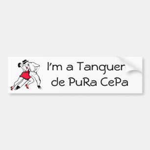 Pegatina Para Coche Soy un Tanguero de Pura Cefa