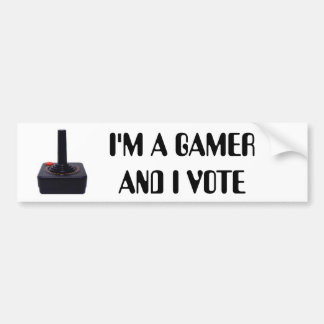Pegatina Para Coche Soy UN VIDEOJUGADOR Y VOTO