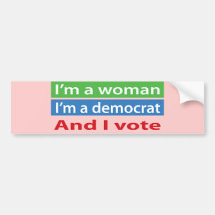 Pegatina Para Coche ¡Soy una mujer y voto!